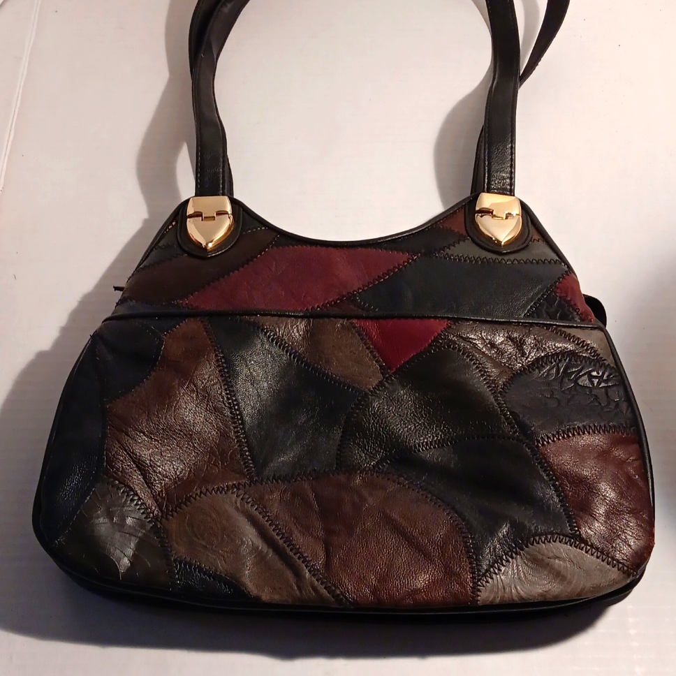 Leather Patchwork Purse